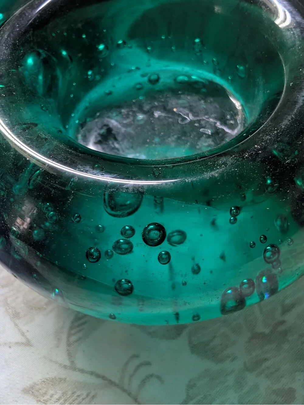 Set of 3 Vintage IKEA Glass bubble candle holder
